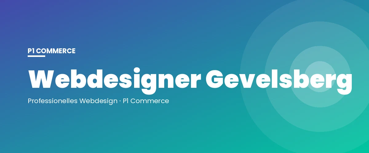 Webdesigner Gevelsberg – P1 Commerce Webagentur